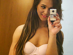 Teenager felipa lins selfie. Elegant Felipa poses, strips & plays